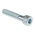 RS PRO Bright Zinc Plated Steel Hex Socket Cap Screw, DIN 912, M8 x 40mm