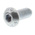RS PRO Bright Zinc Plated Steel Hex Socket Button Screw, ISO 7380, M5 x 12mm