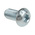 RS PRO Bright Zinc Plated Steel Hex Socket Button Screw, ISO 7380, M8 x 16mm