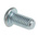 RS PRO Bright Zinc Plated Steel Hex Socket Button Screw, ISO 7380, M8 x 16mm