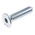 RS PRO M5 x 20mm Hex Socket Countersunk Screw Bright Zinc Plated Steel