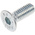 RS PRO M6 x 16mm Hex Socket Countersunk Screw Bright Zinc Plated Steel