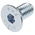 RS PRO M8 x 16mm Hex Socket Countersunk Screw Bright Zinc Plated Steel