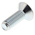 RS PRO Bright Zinc Plated Steel Hex Socket Countersunk Screw, DIN 7991, M8 x 25mm