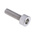 RS PRO Plain Stainless Steel Hex Socket Cap Screw, DIN 912, M3 x 10mm