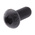 RS PRO Black, Self-Colour Steel Hex Socket Button Screw, ISO 7380, M6 x 15mm