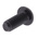 RS PRO Black, Self-Colour Steel Hex Socket Button Screw, ISO 7380, M6 x 15mm