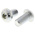 RS PRO Bright Zinc Plated Steel Hex Socket Button Screw, ISO 7380, M10 x 20mm