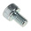 RS PRO Bright Zinc Plated Steel Hex Socket Cap Screw, DIN 912, M4 x 6mm