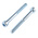 RS PRO Bright Zinc Plated Steel Hex Socket Cap Screw, DIN 912, M5 x 45mm