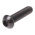 RS PRO Black, Self-Colour Steel Hex Socket Button Screw, ISO 7380, M6 x 25mm