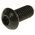 RS PRO Black, Self-Colour Steel Hex Socket Button Screw, ISO 7380, M8 x 16mm