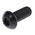 RS PRO Black, Self-Colour Steel Hex Socket Button Screw, ISO 7380, M8 x 20mm