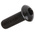 RS PRO Black, Self-Colour Steel Hex Socket Button Screw, ISO 7380, M8 x 25mm