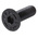 RS PRO M8 x 25mm Hex Socket Countersunk Screw Black, Self-Colour Steel
