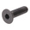 RS PRO M8 x 30mm Hex Socket Countersunk Screw Black, Self-Colour Steel