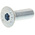 RS PRO Bright Zinc Plated Steel Hex Socket Countersunk Screw, DIN 7991, M8 x 45mm