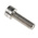 RS PRO Plain Stainless Steel Hex Socket Cap Screw, DIN 912, M8 x 25mm