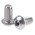 RS PRO Plain Stainless Steel Hex Socket Button Screw, ISO 7380, M8 x 16mm