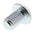 RS PRO Bright Zinc Plated Steel Hex Socket Button Screw, ISO 7380, M8 x 12mm