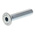 RS PRO M5 x 25mm Hex Socket Countersunk Screw Bright Zinc Plated Steel