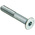 RS PRO M6 x 40mm Hex Socket Countersunk Screw Bright Zinc Plated Steel