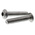 RS PRO Plain Stainless Steel Hex Socket Button Screw, ISO 7380, M5 x 25mm