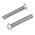 RS PRO Plain Stainless Steel Hex Socket Button Screw, ISO 7380, M8 x 40mm
