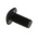 RS PRO Black, Self-Colour Steel Hex Socket Button Screw, ISO 7380, M3 x 6mm