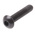 RS PRO Black, Self-Colour Steel Hex Socket Button Screw, ISO 7380, M4 x 20mm