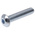 RS PRO Bright Zinc Plated Steel Hex Socket Button Screw, ISO 7380, M5 x 25mm