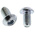 RS PRO Bright Zinc Plated Steel Hex Socket Button Screw, ISO 7380, M6 x 10mm