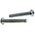RS PRO Bright Zinc Plated Steel Hex Socket Button Screw, ISO 7380, M5 x 35mm