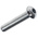 RS PRO Bright Zinc Plated Steel Hex Socket Button Screw, ISO 7380, M8 x 40mm