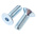 RS PRO Bright Zinc Plated Steel Hex Socket Countersunk Screw, DIN 7991, M10 x 30mm