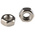 RS PRO Brass Hex Nut, Nickel Plated, M3.5