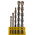 DeWALT 5-Piece Twist Drill Bit Set for Masonry, 10mm Max, 4mm Min, Tungsten Carbide Tipped Bits