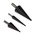 EXACT 3-Piece Step Drill Bit Set for Metal, 30mm Max, 4mm Min, HSS Bits