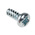 RS PRO Bright Zinc Plated Steel Pan Head Self Tapping Screw, N°6 x 9mm Long