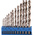 CK 13-Piece Twist Drill Bit Set for Multi-Material, 6.5mm Max, 1.5mm Min, HSS Bits
