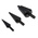 EXACT 3-Piece Step Drill Bit Set for Metal, 30.5mm Max, 3mm Min, HSS Bits