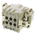 Han E Series size 16 A Connector Insert, Male, 6 Way, 16A, 500 V