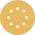 Bosch C470 Aluminium Oxide Sanding Disc, 125mm, Medium Grade, P80 Grit, 5 in pack