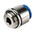 Festo Threaded-to-Tube Pneumatic Fitting, G 1/2 to, Push In 12 mm, QS Series, 14 bar