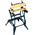 Black & Decker Portable Steel Workbench, 250kg Max Load, Adjustable Height, 775mm x 740mm