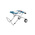 Bosch 0601B12000 Portable High Speed Steel Workbench, 180kg Max Load, 510mm x 650mm x 1220mm