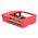 Raspberry Pi Plastic Case for use with Raspberry Pi 2B, Raspberry Pi 3B, Raspberry Pi 3B+ in Red, White