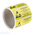 RS PRO Yellow Vinyl ESD Label, Attention-Text 50 mm x 25mm