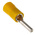 RS PRO Insulated, Tin Crimp Pin Connector, 2.5mm² to 6mm², 12AWG to 10AWG, 2.6mm Pin Diameter, 15mm Pin Length, Yellow