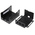 Pi Supply Polycarbonate Case for use with Raspberry Pi and PoE HAT in Black